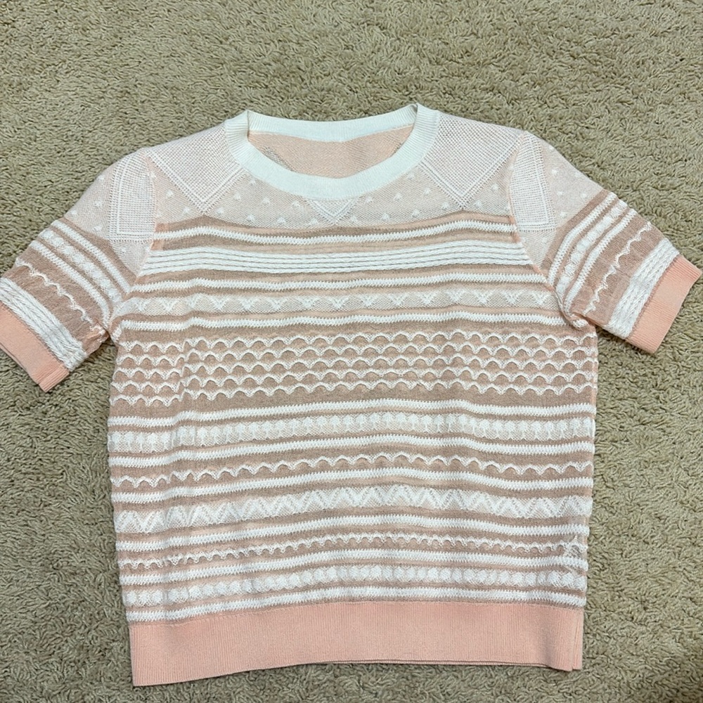 Ochirly women short sleeve knit Tee S